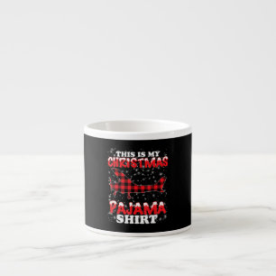 Christmas Pajama Funny Aviation Airplan Gift Espresso Cup