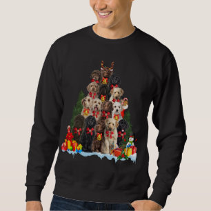 Christmas Pajama Labradoodle Xmas Tree Gifts Dog D Sweatshirt