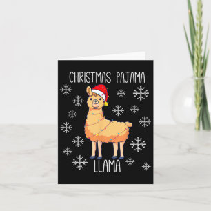 Christmas Pajama Llama  Card