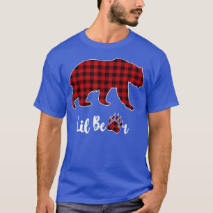 Christmas Pajama Matching Family Red Plaid Lil Bea T-Shirt