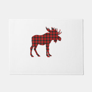 Christmas Pajama Moose Tee Animal Pyjamas Xmas Gif Doormat