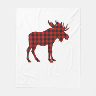 Christmas Pajama Moose Tee Animal Pyjamas Xmas Gif Fleece Blanket