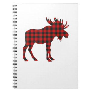 Christmas Pajama Moose Tee Animal Pyjamas Xmas Gif Notebook