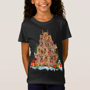 Christmas Pajama Norwich Terrier Xmas Tree Gifts D T-Shirt