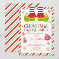Christmas Pajama Party Elf Holiday Pajama Party