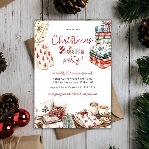 Christmas Pajama Party Holiday Family Friends  Invitation