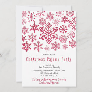 Christmas Pajama Party Invitation
