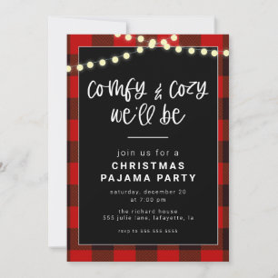Christmas Pajama Party Invitation