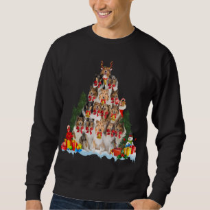Christmas Pajama Rough Collie Xmas Tree Gifts Dog Sweatshirt