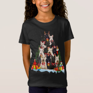 Christmas Pajama Scottish Terrier Xmas Tree Gifts T-Shirt