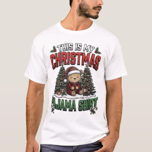 Christmas Pajama Shirt Cute Vintage Holiday Tee_1