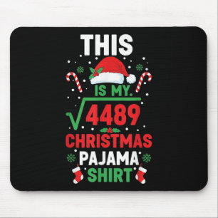 Christmas Pajama Shirt Funny 67 Six Seven Square R Mouse Mat