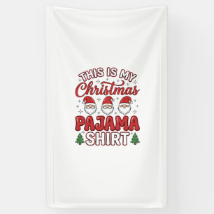 Christmas Pajama Shirt Gnome Holiday Design Banner