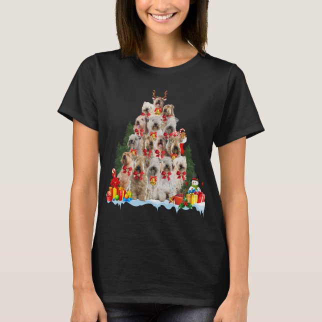 Christmas Pajama Soft Coated Wheaten Terrier Xmas  T-Shirt (Front)