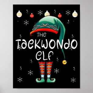 Christmas Pajama _ The Taekwondo Elf  Poster
