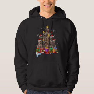 Christmas Pajama Weimaraner Tree Xmas Costume Dog Hoodie