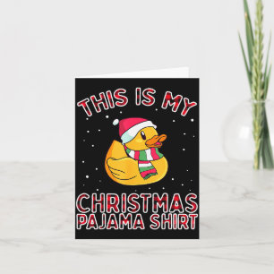 Christmas Pajamas For Family Duck This Is My Funny Card