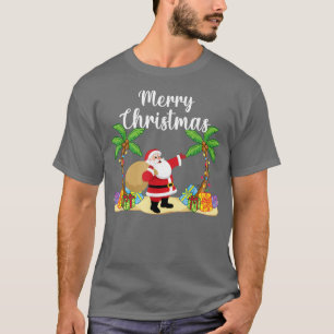 Christmas Pajamas Palm Tree Tropical Coconut Chris T-Shirt
