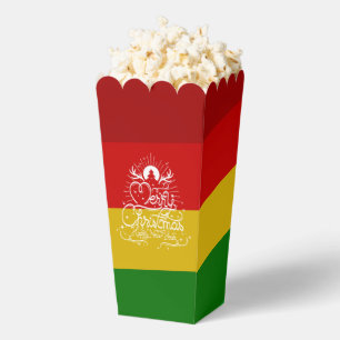 Christmas Palette Popcorn Favor Box