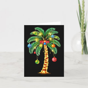 Christmas Palm Tree Hawaiian Xmas  Card
