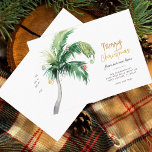 Christmas Palm Tree Holiday Moving Announcement<br><div class="desc">Christmas Holiday Coastal Moving Palm Tree Announcement you can easily customise by clicking the "Personalise" button. Add your custom message and names on the reverse side</div>