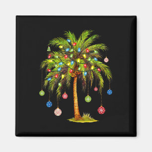 Christmas Palm Tree Light Hawaiian Tropical Xmas 1 Magnet