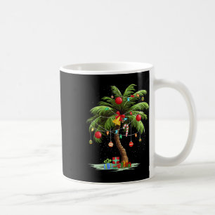 Christmas Palm Tree Light Hawaiian Tropical Xmas 3 Coffee Mug