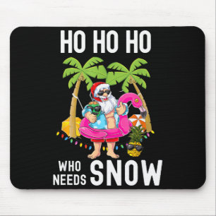 Christmas Palm Tree Santa Surfing Summer Beach Vac Mouse Mat