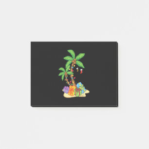 Christmas Palm Tree Tropical Xmas Coconut Lights F Post-it Notes