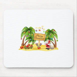 Christmas Palm Tree Tropical Xmas Coconut Lights P Mouse Mat