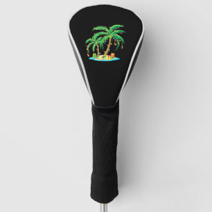 Christmas Palm Tree Tropical Xmas Gift Coconut Golf Head Cover
