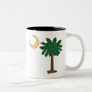Christmas Palmetto Two-Tone Coffee Mug
