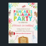 Christmas Pancake and Pyjamas birthday invitation<br><div class="desc">♥ A perfect way to invite your guests to your little one's birthday party!</div>