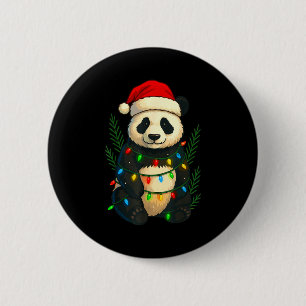 Christmas Panda 6 Cm Round Badge