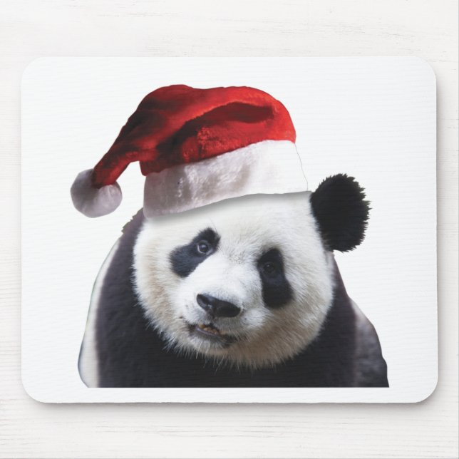 Christmas Panda Bear Mouse Mat (Front)