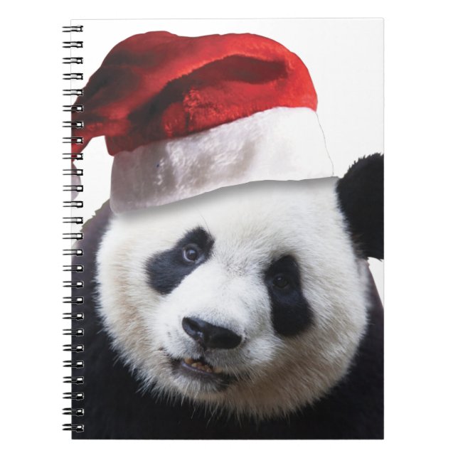 Christmas Panda Bear Notebook (Front)