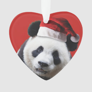 Christmas Panda Bear Ornament