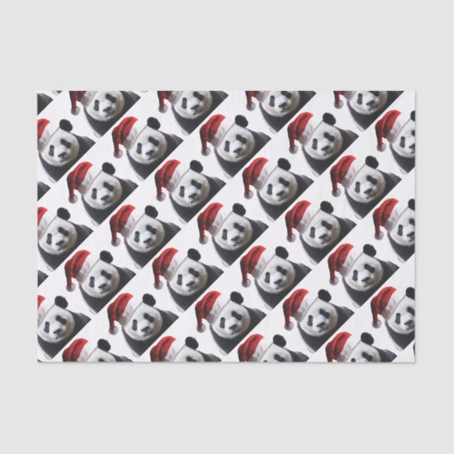 Christmas Panda Bear Tissue Paper (Front)