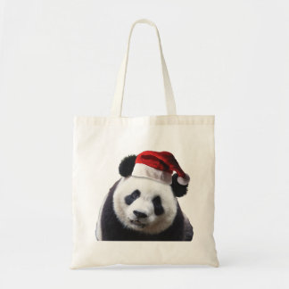 Christmas Panda Bear Tote Bag