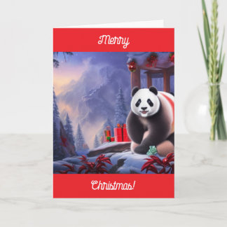 Christmas Panda Card