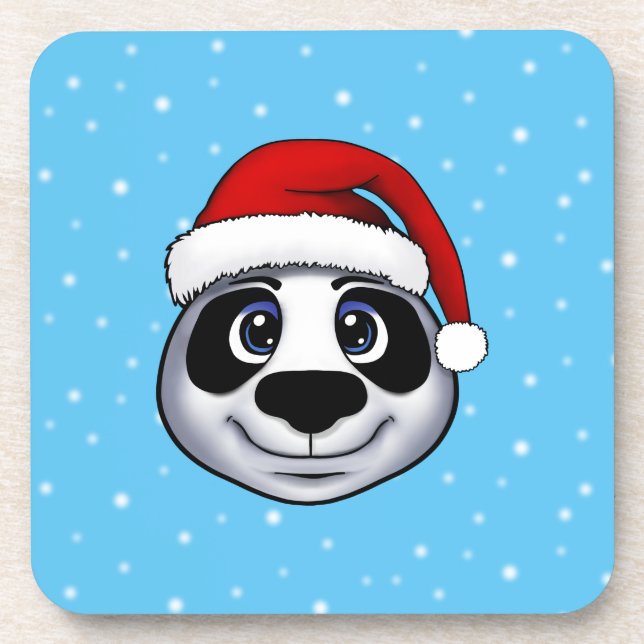 Christmas Panda Coaster (Front)
