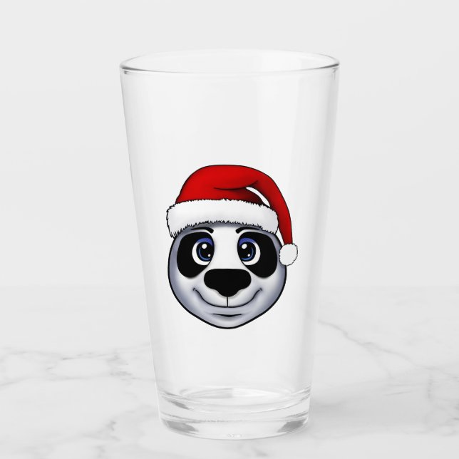 Christmas Panda Glass (Front)