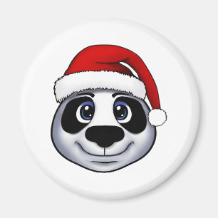 Christmas Panda Magnet