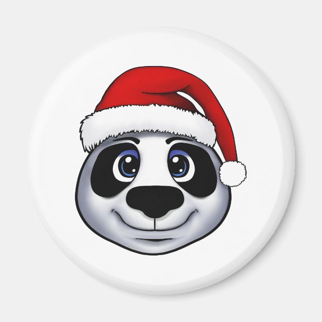 Christmas Panda Magnet (Front)