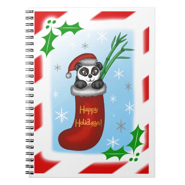 Christmas Panda Notebook (Front)