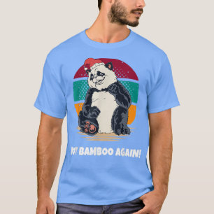 Christmas Panda Santa Retro Vintage Sunset Happy H T-Shirt