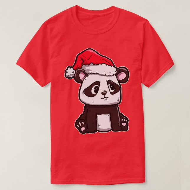 Christmas Panda T-Shirt (Design Front)