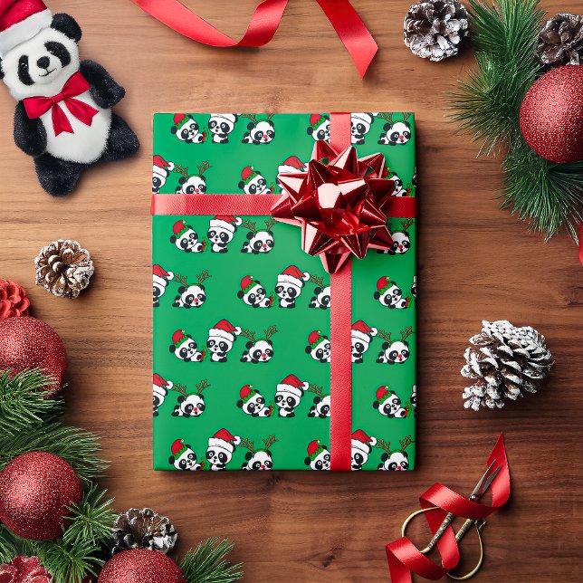 Christmas Pandas Wrapping Paper (Creator Uploaded)