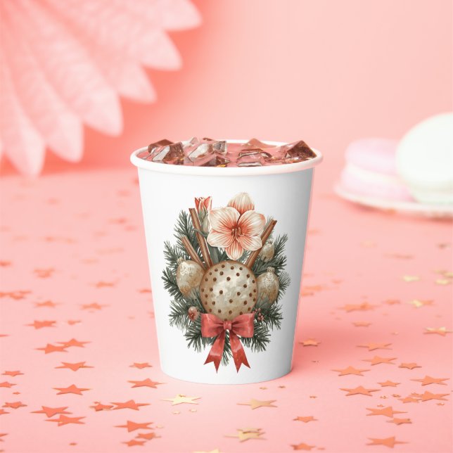 Christmas Panettone Arrangement Paper Cups (Insitu)
