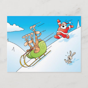 Christmas Panic Holiday Postcard